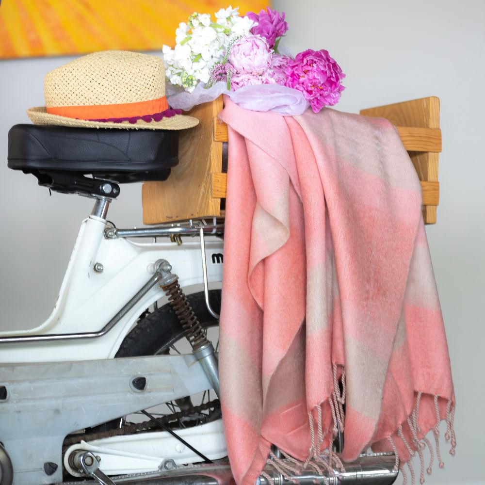 Kallpa Collection - Faded Coral with Braided Fringe