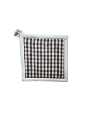 Chocolate Gingham Pot Holder