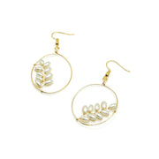 Flourish gold earrings