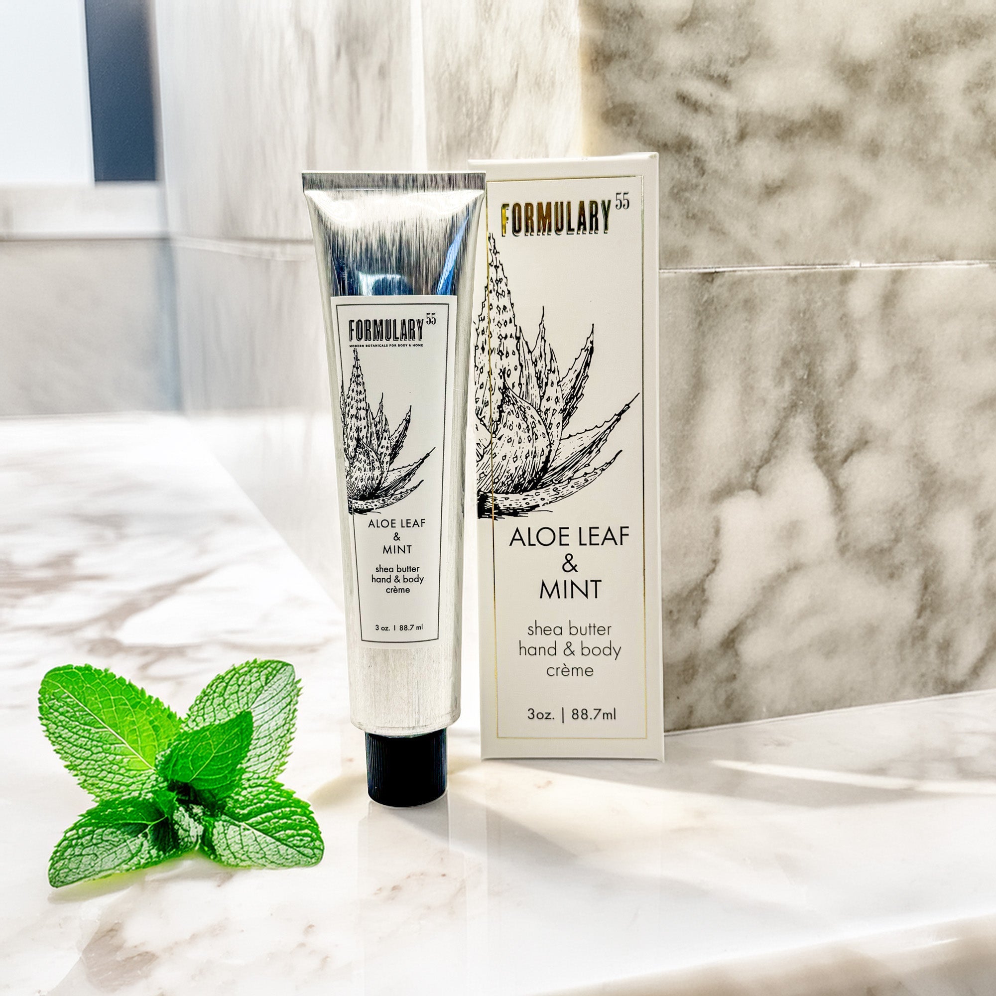 Aloe Leaf & Mint - On-the-Go Shea Butter Hand and Body Creme Tube