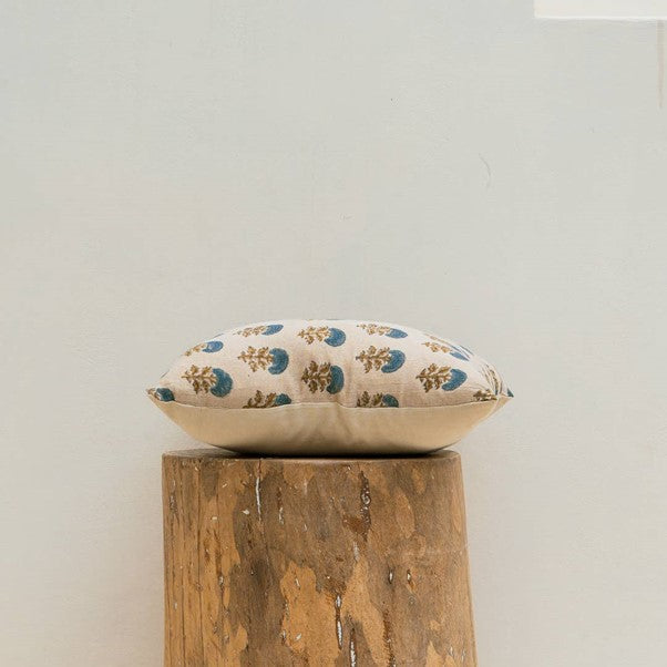 Buta Blockprint Pillow Cover