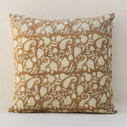 Floral Blockprint Pillow Cover