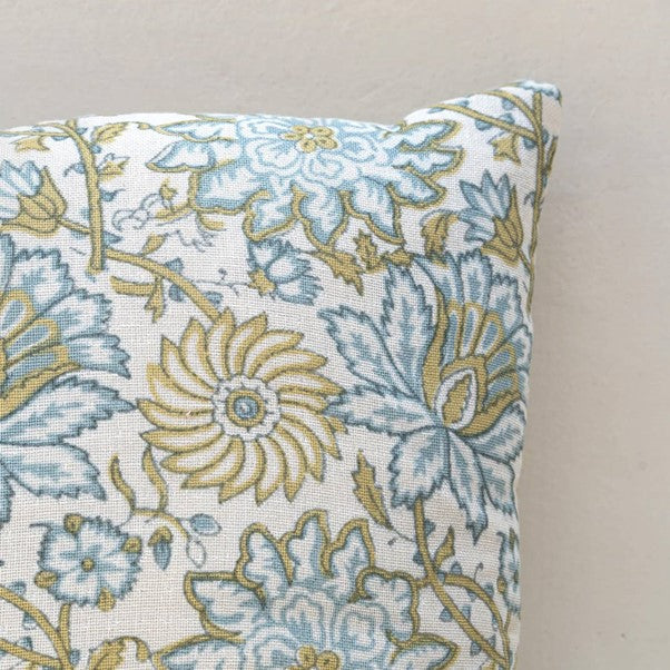 Bloom Blockprint Pillow Cover