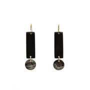 Exclamation Point Earrings - Black