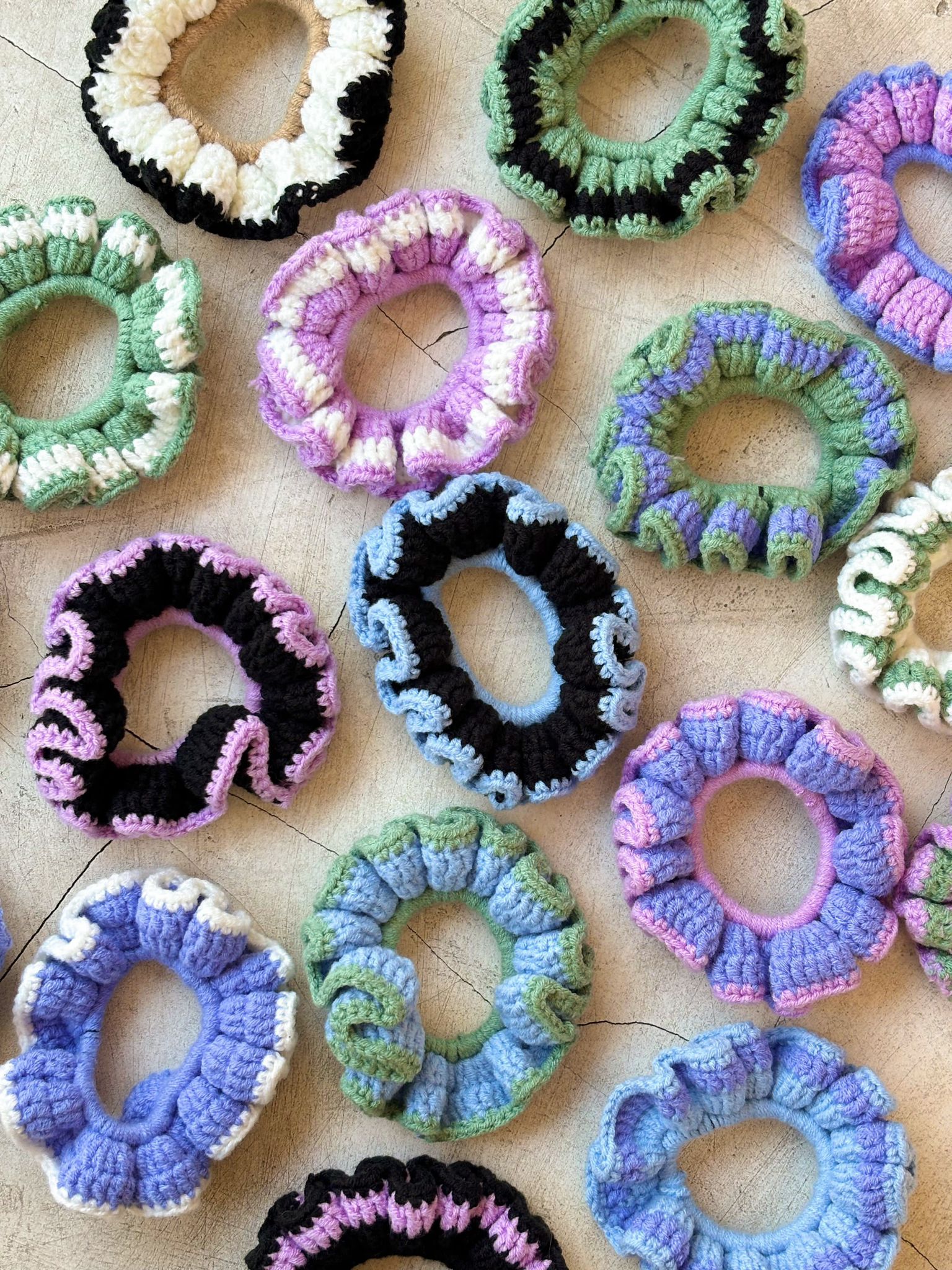 Cotton Crochet Scrunchie Set PREORDER