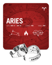 Zodiac Ring - Aries - Symbol