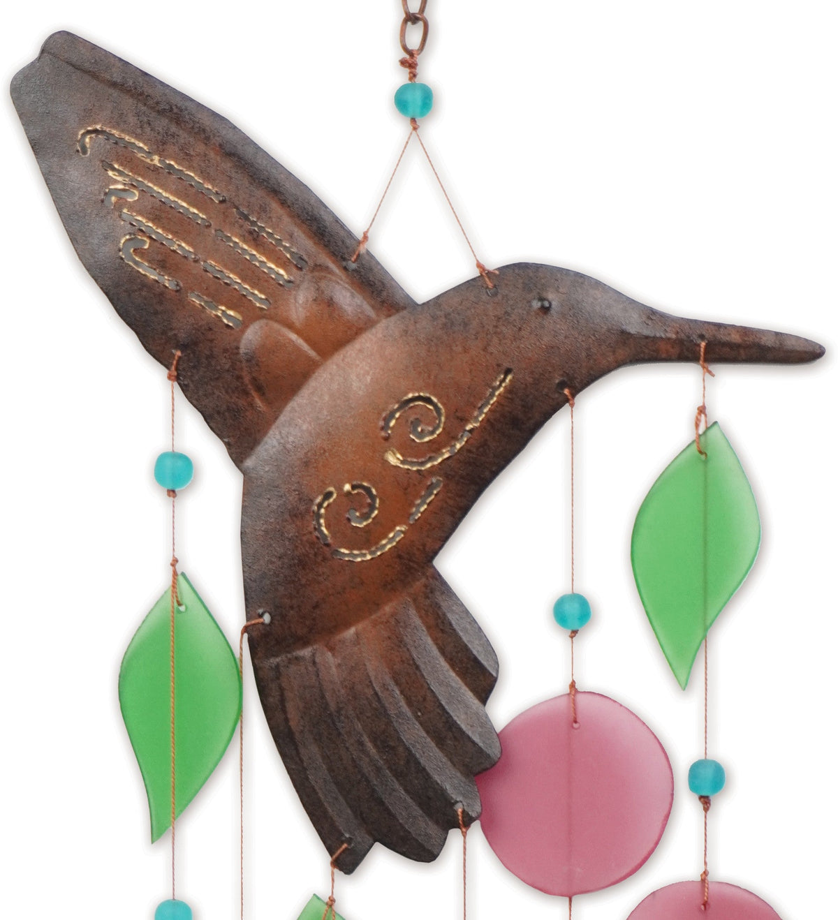 Hummingbird Sea glass Chime