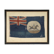 British Flag in Black and Gold-Beaded Frame