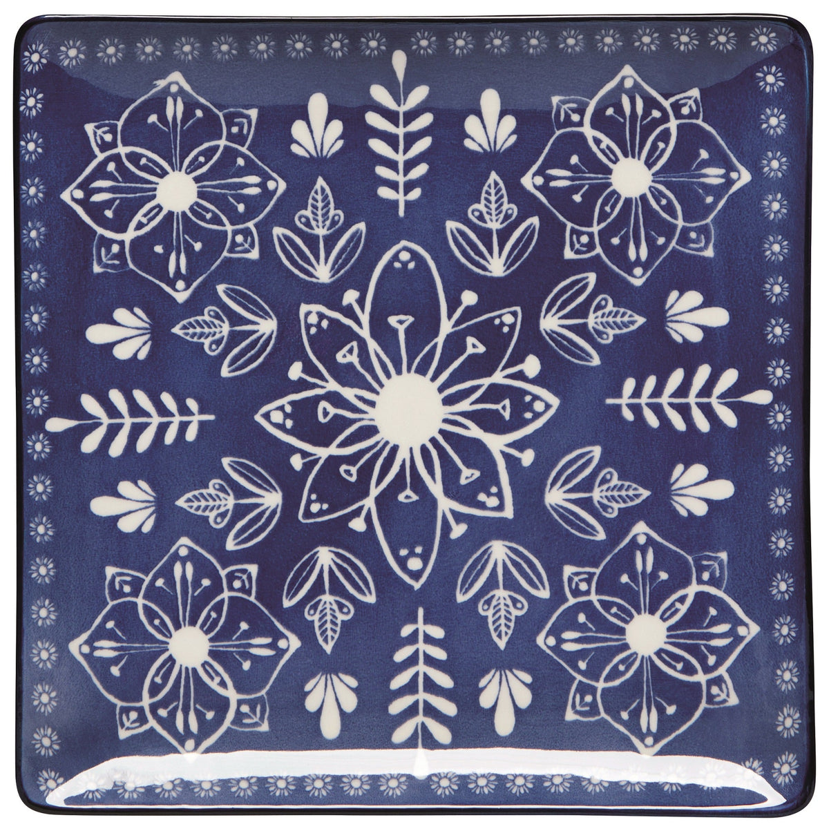 Set of 6 Porto Stamped Plate 8 inch