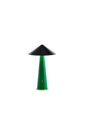 TIPSY Portable lamp - Rich black/Emerald Green