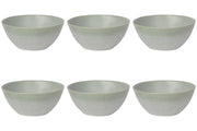 Set of 6 Aquarius Sage Bowl 4.5 inch