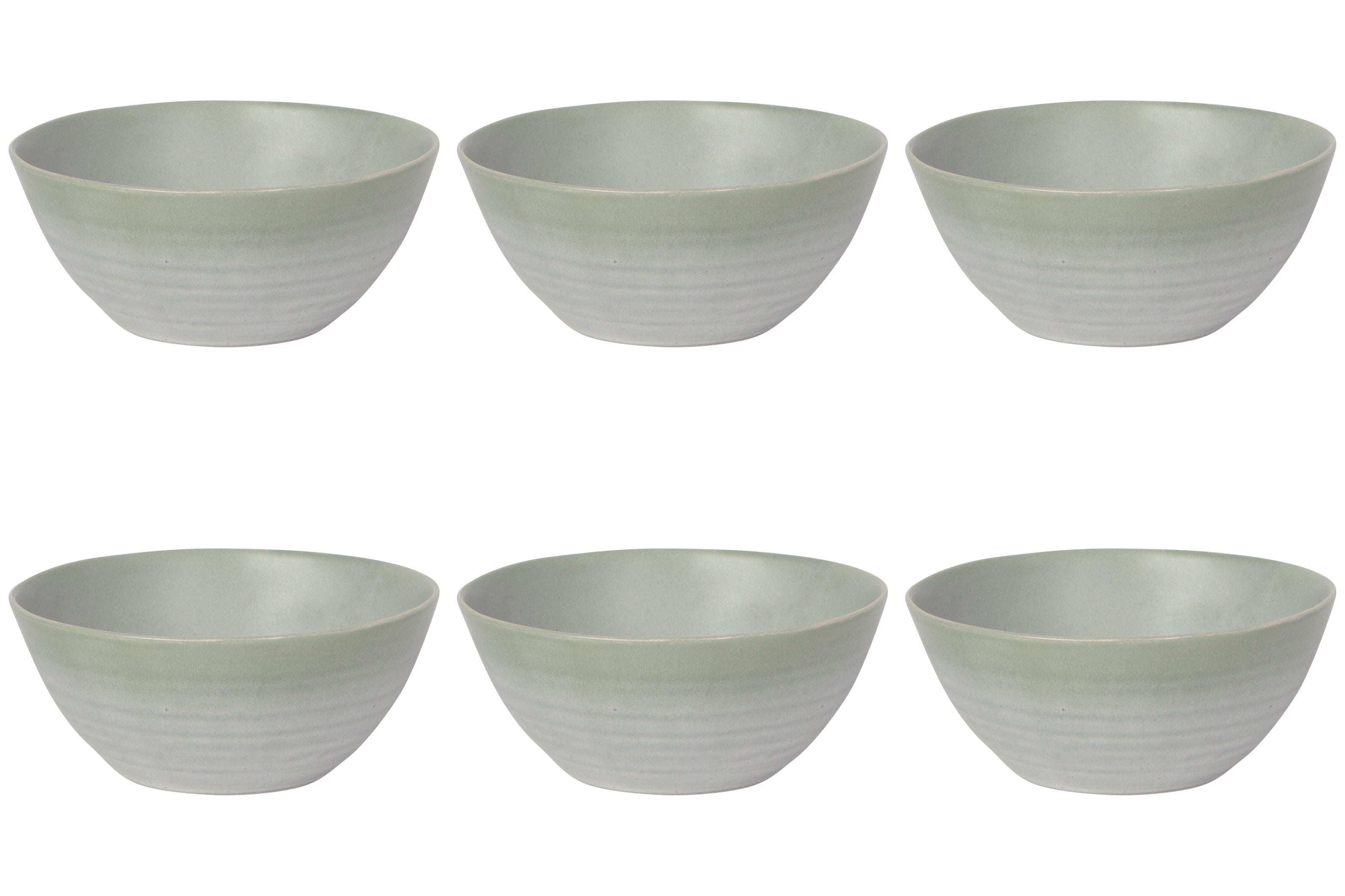 Set of 6 Aquarius Sage Bowl 4.5 inch