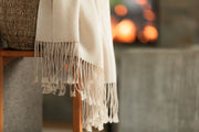 Wasi Collection - Undyed Ivory Mist Baby Alpaca Throw