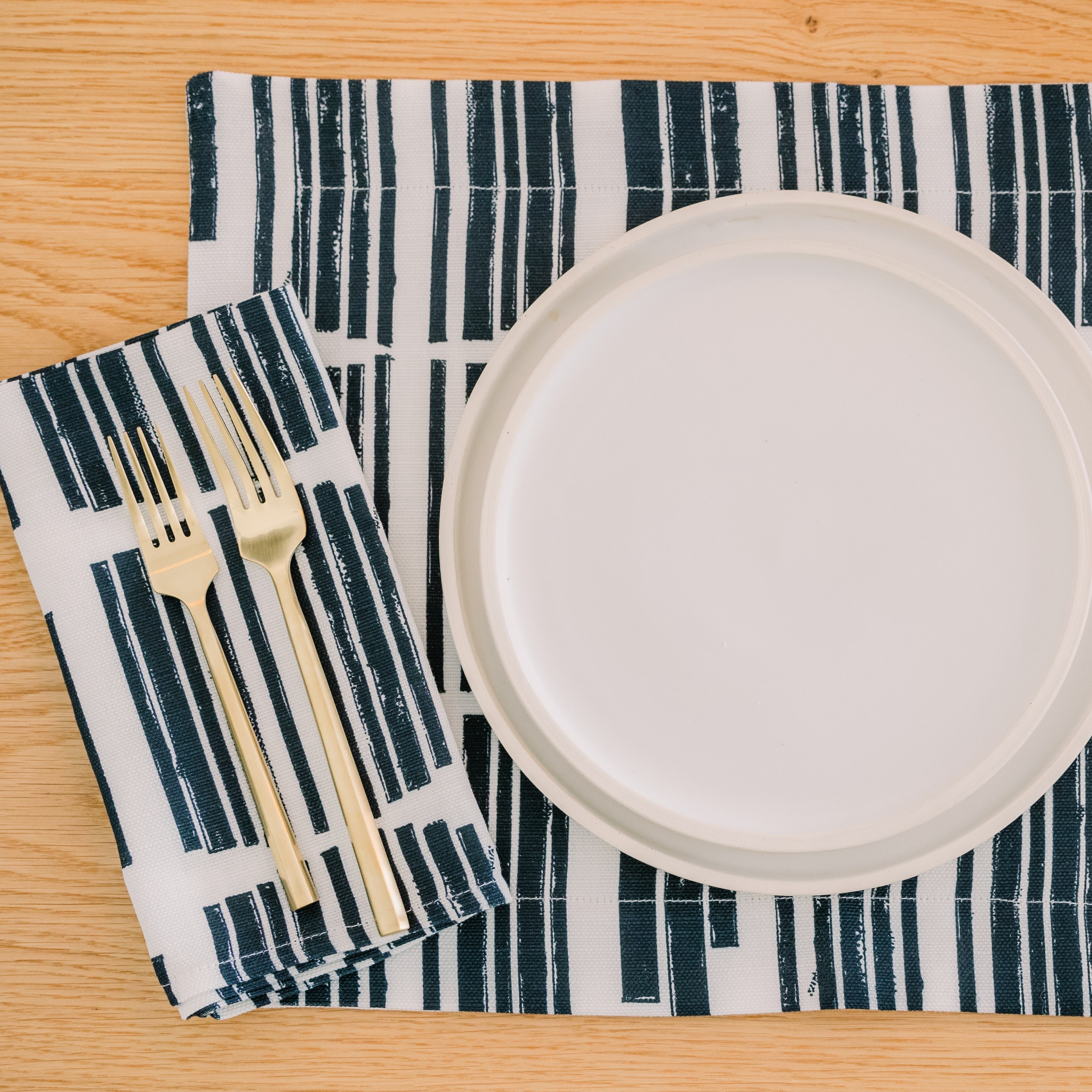 Marguerite in Indigo - Pair of Napkins