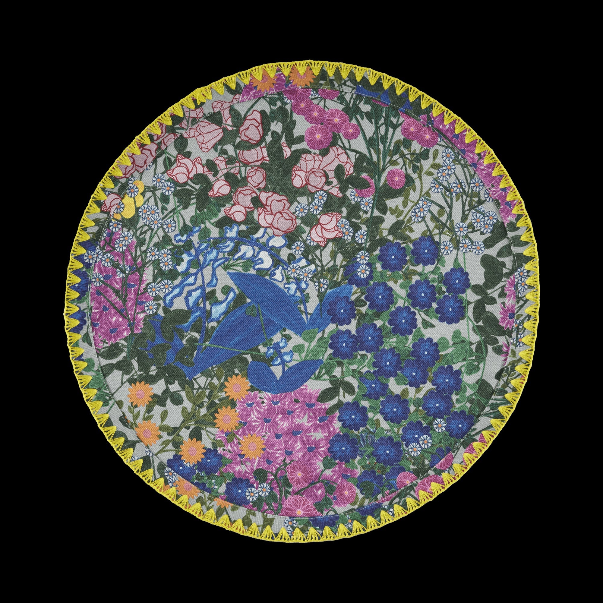 6 Round Placemats Pré Fleuri