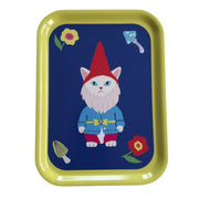 Cat Garden Gnome Tray