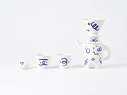 WEKUKU Brew Buddy - Elegant Porcelain Teapot & Coffee Pot (White)