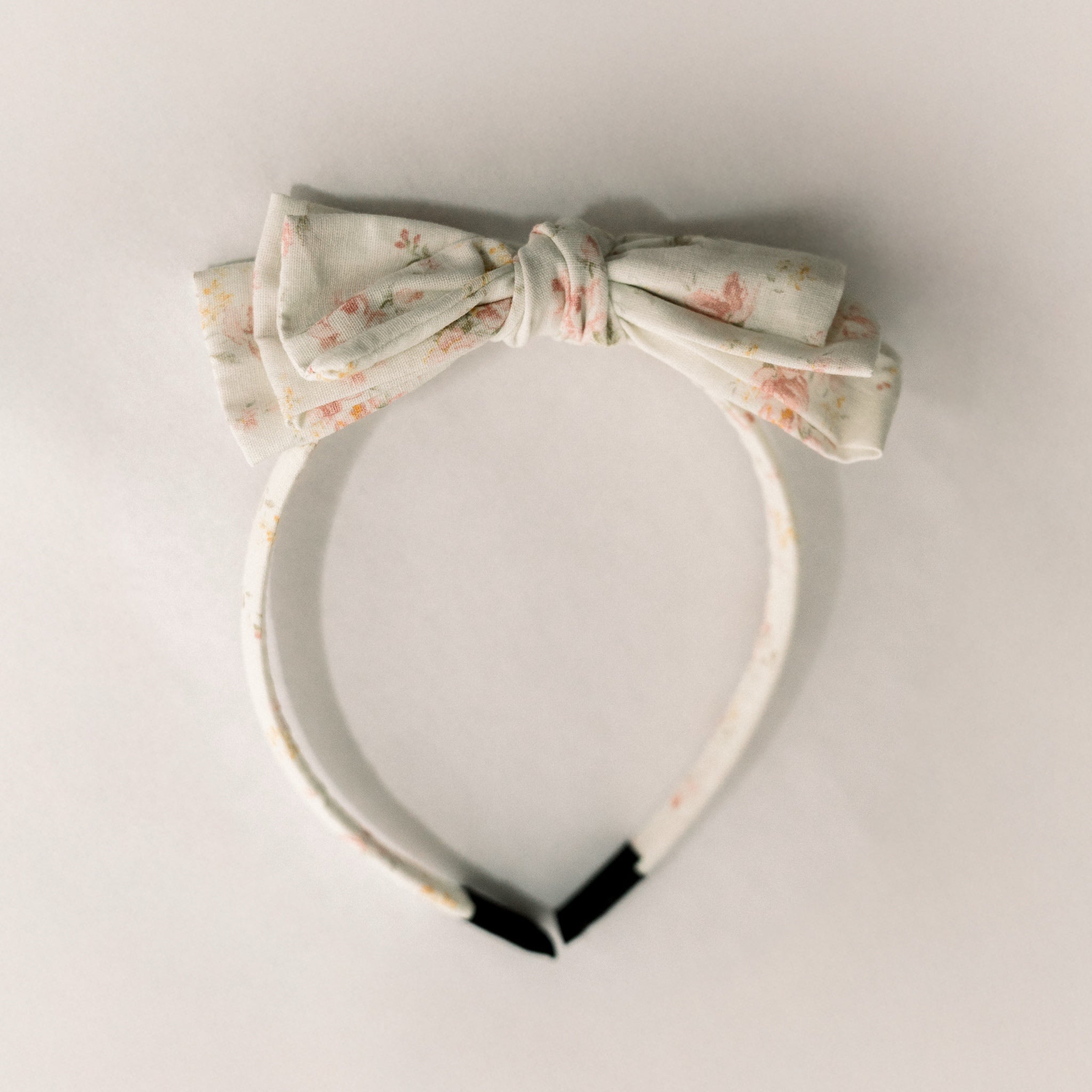 Three Little Bows Headband- Spring Petal