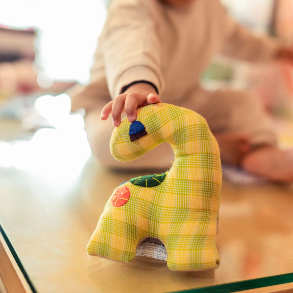 Pre-Order Small Dinosaur (Yellow Plaid)