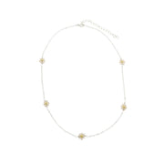Daisy silver necklace