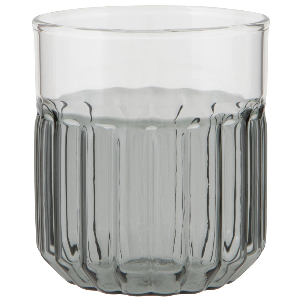 Set of 4 Tumbler 12oz Channel Smoke