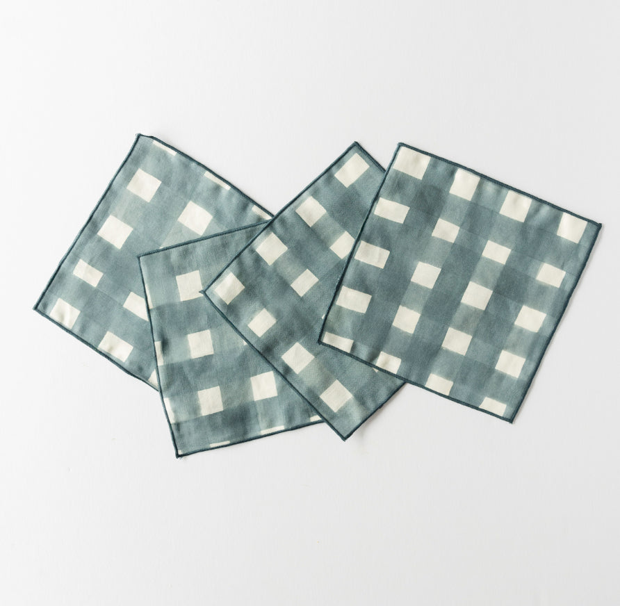 Blue Cocktail Napkins