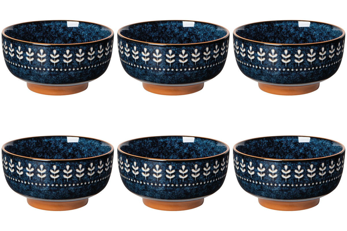 Set of 6 Nightbloom Dessert Bowl 4.5 Inch