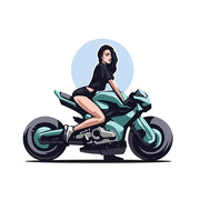 Fire Sticker Motorcycle
