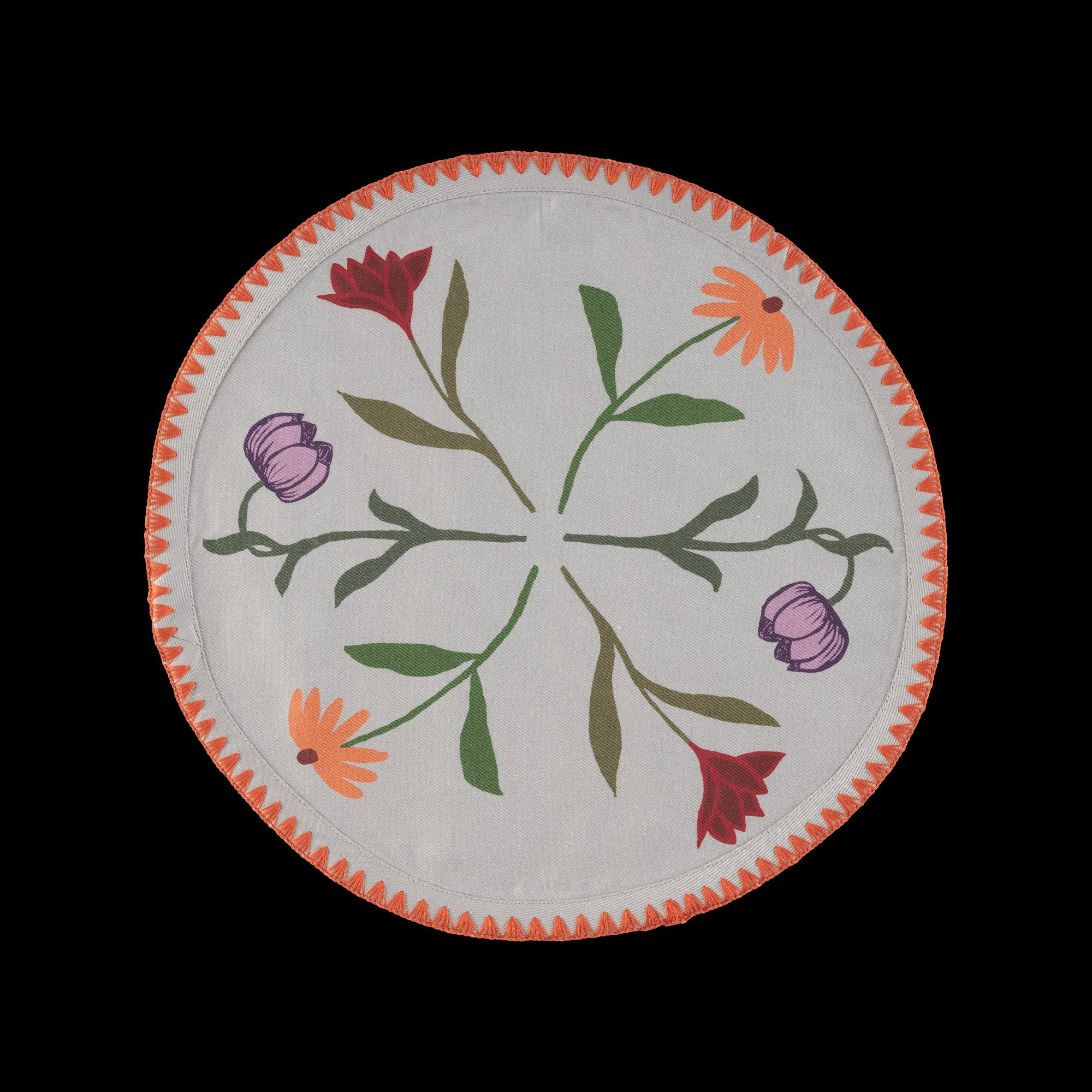 6 Round Placemats Picnic on the Meadow