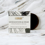 Sandalwood & Cedar - Exfoliate & Hydrate Two Sided Soap