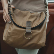 Relaxed Crossbody Backpack in Wheat