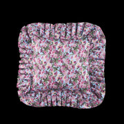 Ruffled Pillow Cover Romance is Dead Blue