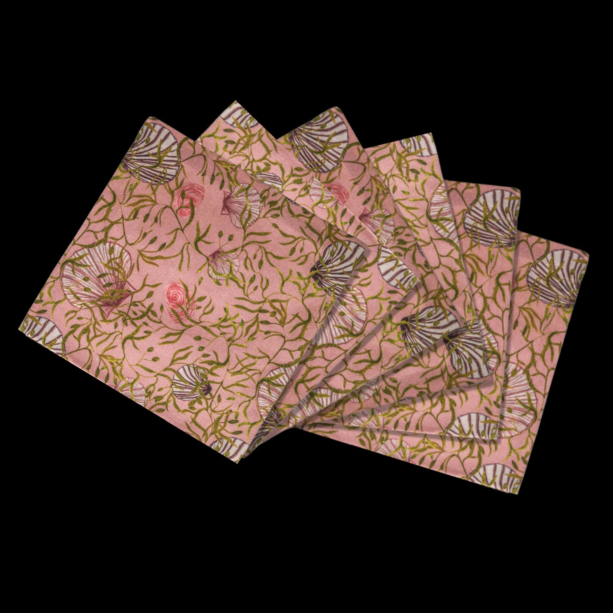 6 Napkins Mussels from Brussels Offcut Version