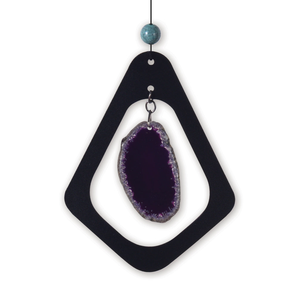 34in. Purple Agate Wind Chime