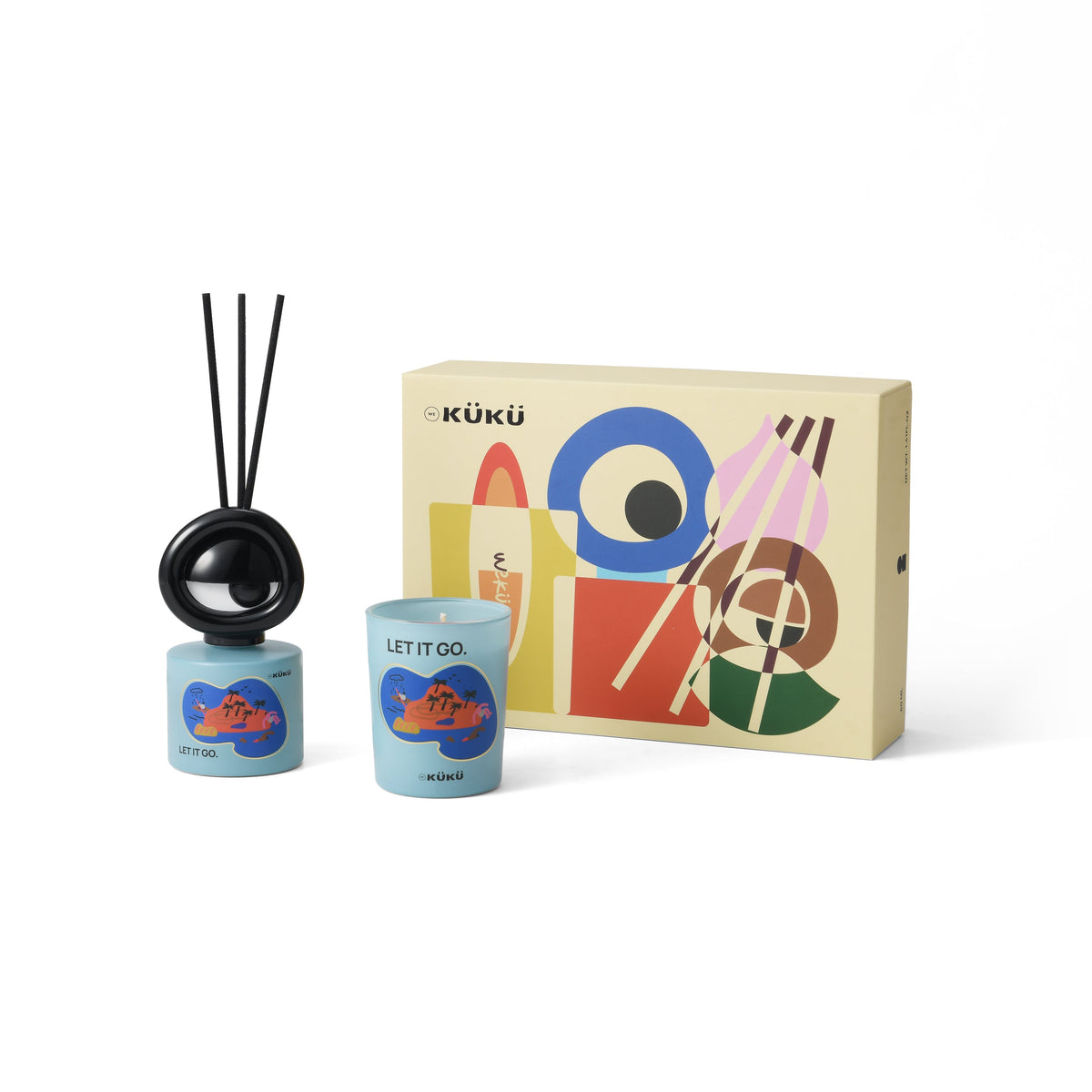 Big Eye Scented Candle & Fragrance Diffuser - Let it go (Sea)