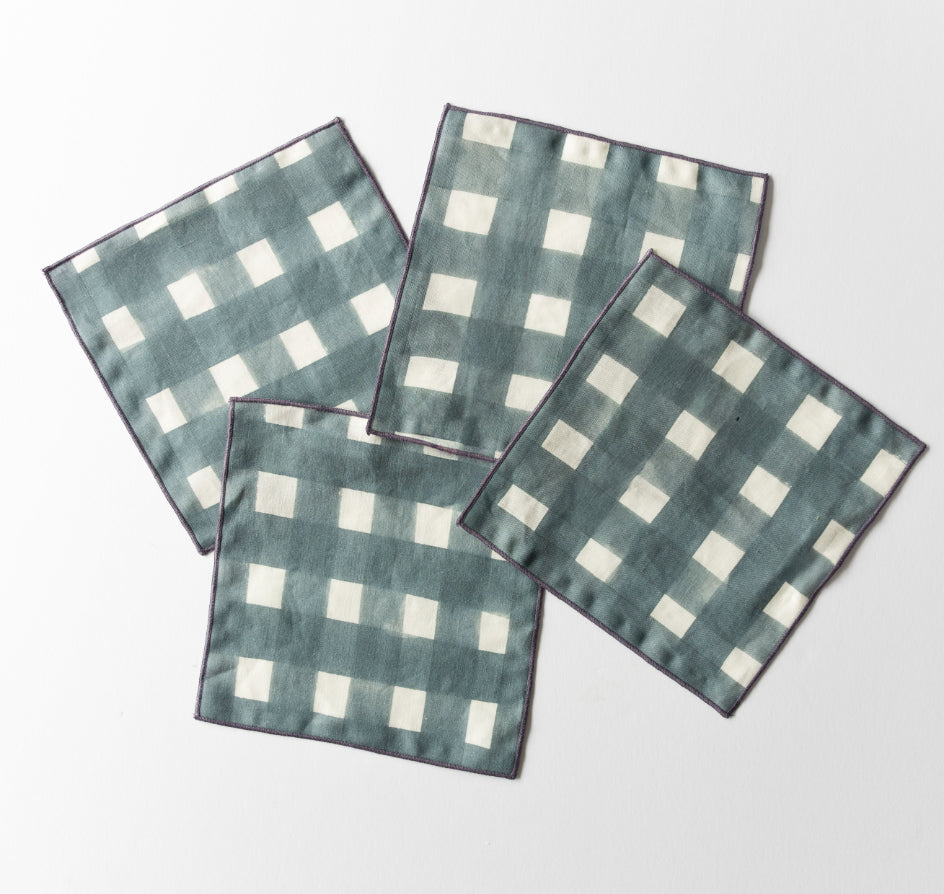 Blue Cocktail Napkins