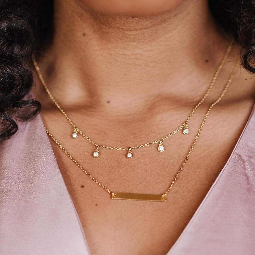 Layered Gem Necklace