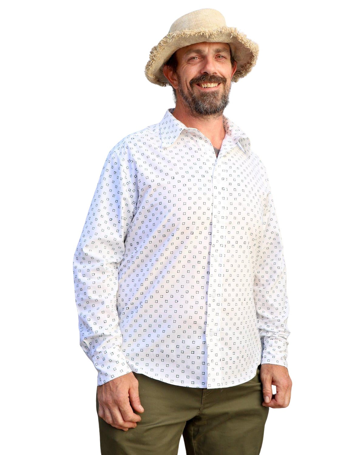 Harit Organic Cotton Men's Button Down Shirt