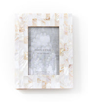 Chitra 4x6 Mother of Pearl Picture Frame - Hand Carved Fair Trade