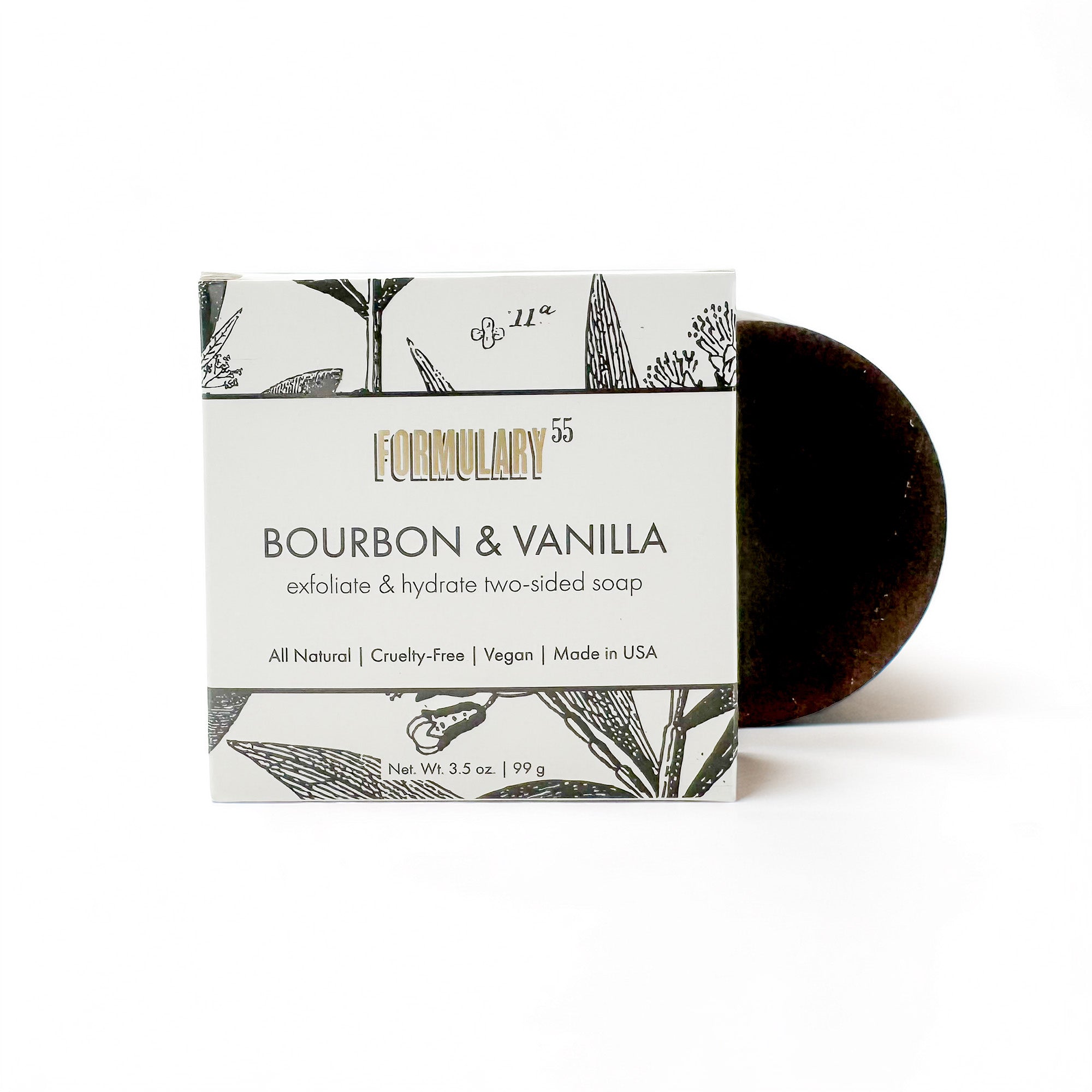Bourbon & Vanilla - Exfoliate & Hydrate Two Sided Soap