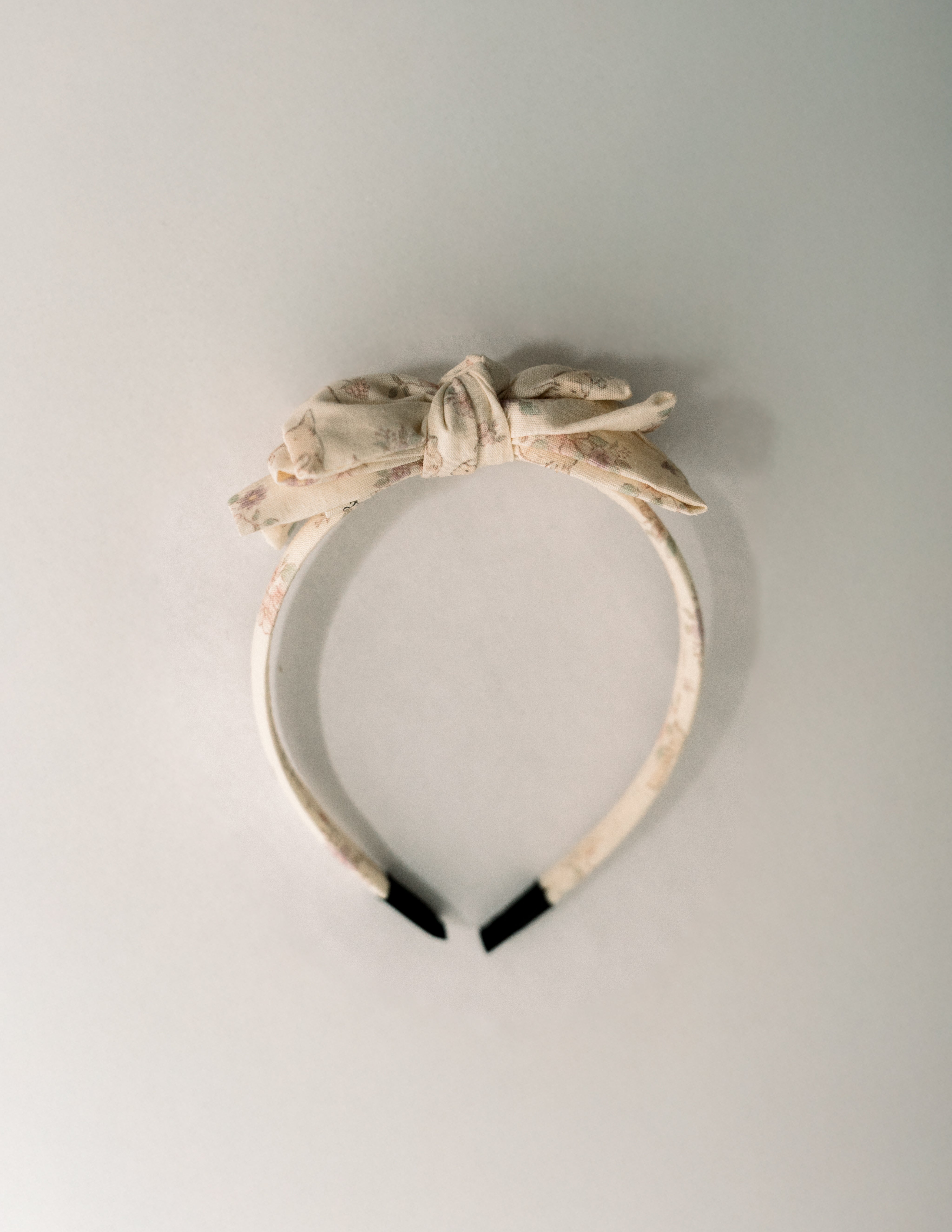 Three Little Bows Headband- Woodland Bunny