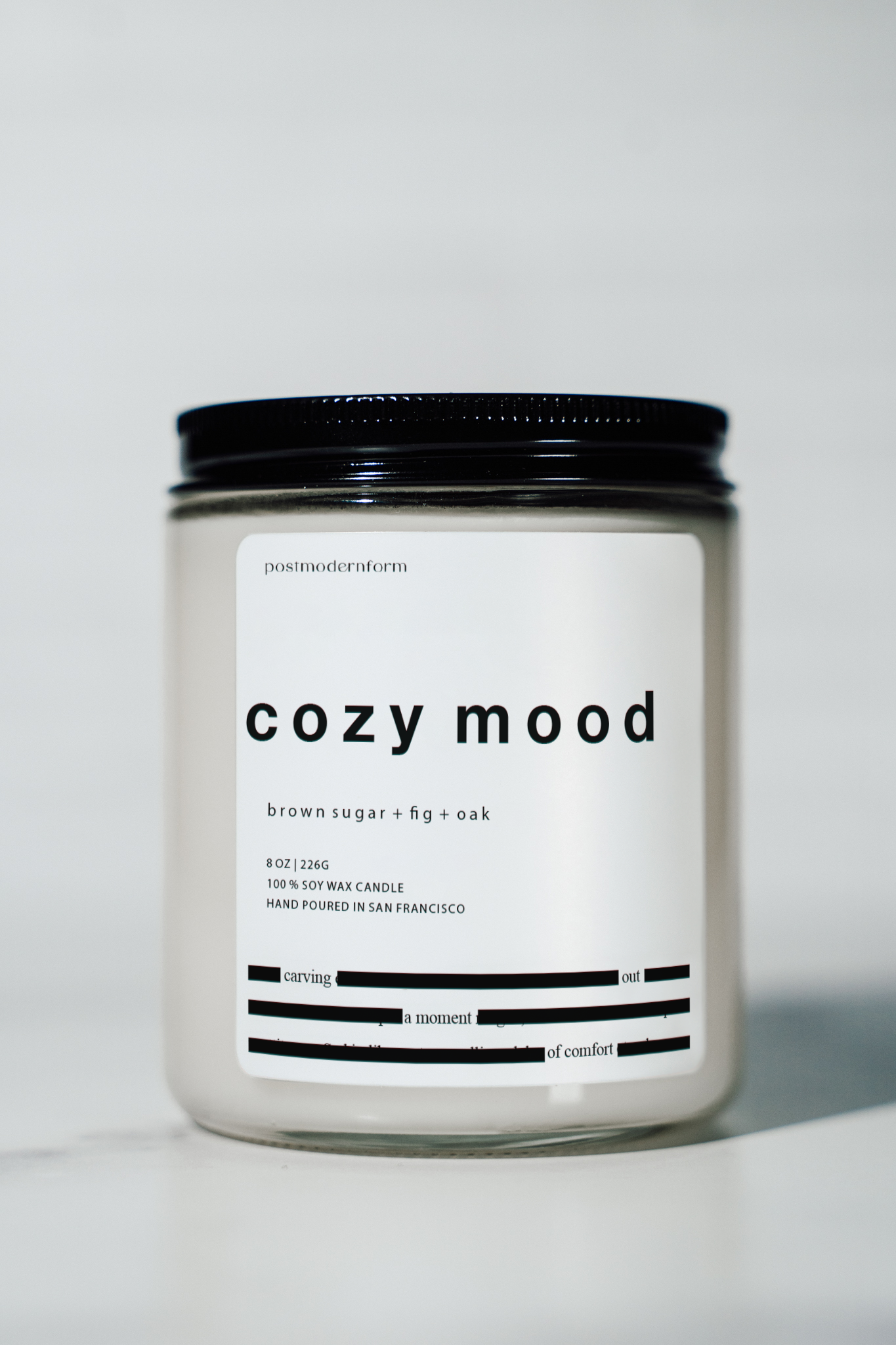 cozy mood / brown sugar + fig + oak candle