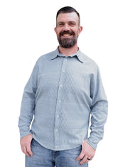 Bleu Men's Button Down Shirt