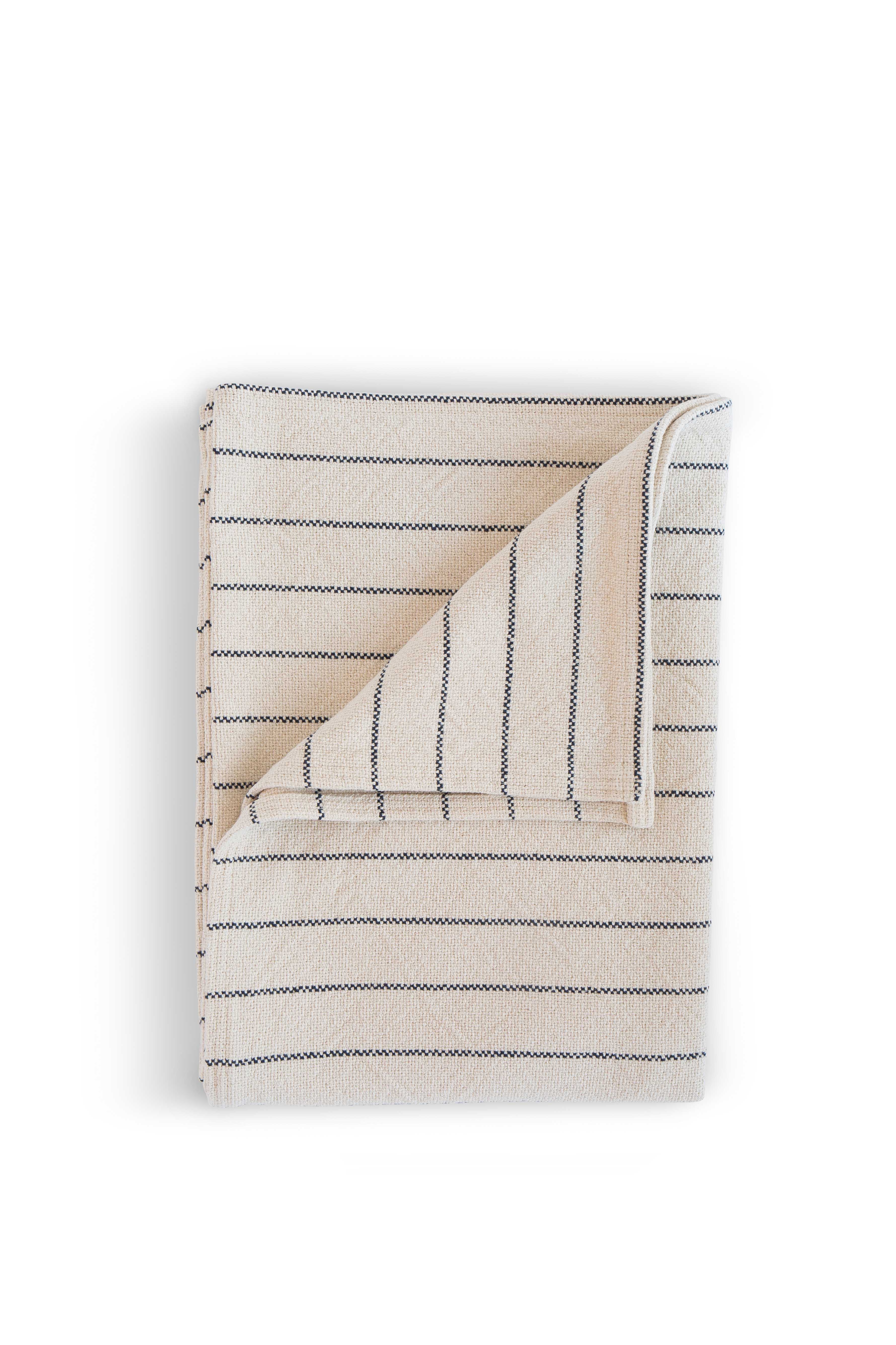 Cotton Pinstripe Throws
