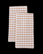 Tan Gingham Napkin | Set of 2