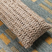 Cider Textured Neutral Brown Large Lumbar Pillow