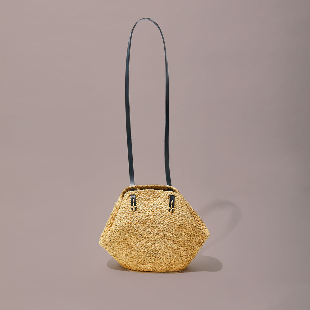 Mini Keza Braided Raffia Carryall