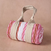 TEST - Garmee Upcycled Cotton Beach Blanket - Pink