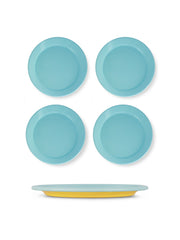 S/4 Enamel Dinner Plate  - Two Tone