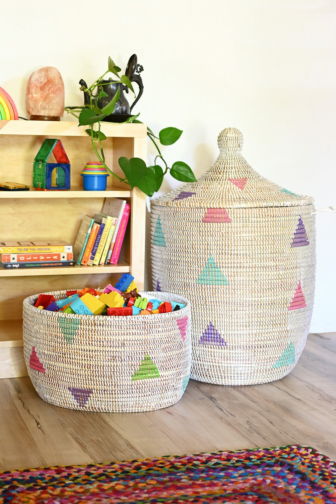 Teranga Triangles Knitting Basket